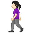 Woman Walking: Light Skin Tone on Samsung One UI 5.0
