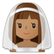Woman with Veil: Medium Skin Tone on Samsung One UI 5.0