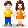 Woman and Man Holding Hands on Samsung TouchWiz 5.1