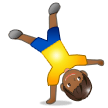 Man Cartwheeling: Medium-Dark Skin Tone on Samsung Experience 8.0