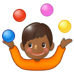 Man Juggling: Medium-Dark Skin Tone on Samsung Experience 8.0
