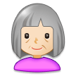 Old Woman: Light Skin Tone on Samsung Experience 8.0