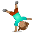 Woman Cartwheeling: Medium Skin Tone on Samsung Experience 8.0