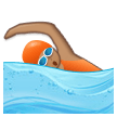 Woman Swimming: Medium Skin Tone on Samsung Experience 8.0