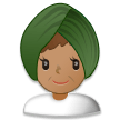 Woman Wearing Turban: Medium Skin Tone on Samsung Experience 8.0