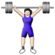 Woman Lifting Weights: Light Skin Tone on Samsung Experience 8.0