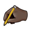 Writing Hand: Dark Skin Tone on Samsung Experience 8.0