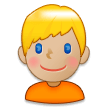 Man: Medium-Light Skin Tone, Blond Hair on Samsung Experience 8.1