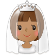 Person with Veil: Medium Skin Tone on Samsung Experience 8.1