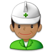 Construction Worker: Medium Skin Tone on Samsung Experience 8.1