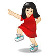 Woman Dancing: Light Skin Tone on Samsung Experience 8.1