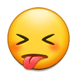 Squinting Face with Tongue on Samsung Experience 8.1