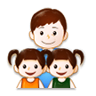Family: Man, Girl, Girl on Samsung Experience 8.1