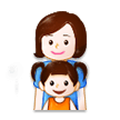 Family: Woman, Girl on Samsung Experience 8.1