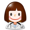 Woman Health Worker on Samsung Experience 8.1