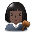 Woman Judge: Dark Skin Tone on Samsung Experience 8.1