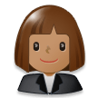 Woman Office Worker: Medium Skin Tone on Samsung Experience 8.1
