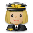 Woman Pilot: Medium-Light Skin Tone on Samsung Experience 8.1