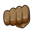Oncoming Fist: Medium-Dark Skin Tone on Samsung Experience 8.1
