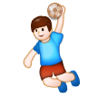 Person Playing Handball on Samsung Experience 8.1