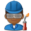 Man Factory Worker: Medium-Dark Skin Tone on Samsung Experience 8.1