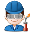Man Factory Worker on Samsung Experience 8.1