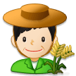 Man Farmer: Light Skin Tone on Samsung Experience 8.1