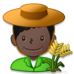 Man Farmer: Dark Skin Tone on Samsung Experience 8.1