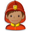 Man Firefighter: Medium Skin Tone on Samsung Experience 8.1