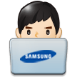 Man Technologist: Light Skin Tone on Samsung Experience 8.1