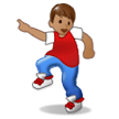Man Dancing: Medium Skin Tone on Samsung Experience 8.1