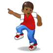 Man Dancing: Medium-Dark Skin Tone on Samsung Experience 8.1