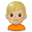 Man Frowning: Medium-Light Skin Tone on Samsung Experience 8.1