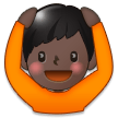 Man Gesturing OK: Dark Skin Tone on Samsung Experience 8.1