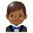 Person in Tuxedo: Medium-Dark Skin Tone on Samsung Experience 8.1