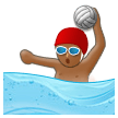 Man Playing Water Polo: Medium-Dark Skin Tone on Samsung Experience 8.1
