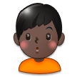 Man Pouting: Dark Skin Tone on Samsung Experience 8.1