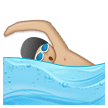 Man Swimming: Medium-Light Skin Tone on Samsung Experience 8.1