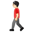 Man Walking: Light Skin Tone on Samsung Experience 8.1