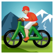 Person Mountain Biking: Medium-Light Skin Tone on Samsung Experience 8.1