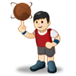 Person Bouncing Ball: Light Skin Tone on Samsung Experience 8.1