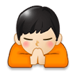 Folded Hands: Light Skin Tone on Samsung Experience 8.1