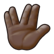 Vulcan Salute: Dark Skin Tone on Samsung Experience 8.1