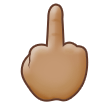 Middle Finger: Medium Skin Tone on Samsung Experience 8.1