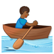 Person Rowing Boat: Medium-Dark Skin Tone on Samsung Experience 8.1