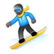 Snowboarder: Dark Skin Tone on Samsung Experience 8.1