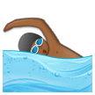 Person Swimming: Medium-Dark Skin Tone on Samsung Experience 8.1