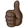 Thumbs Up: Dark Skin Tone on Samsung Experience 8.1