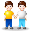 Men Holding Hands on Samsung Experience 8.1