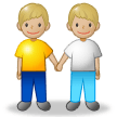 Men Holding Hands: Medium-Light Skin Tone on Samsung Experience 8.1